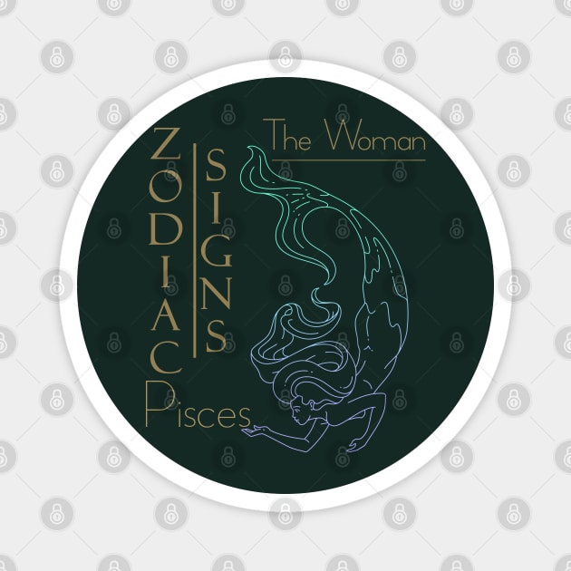 The woman Pisces Magnet by KrasiStaleva